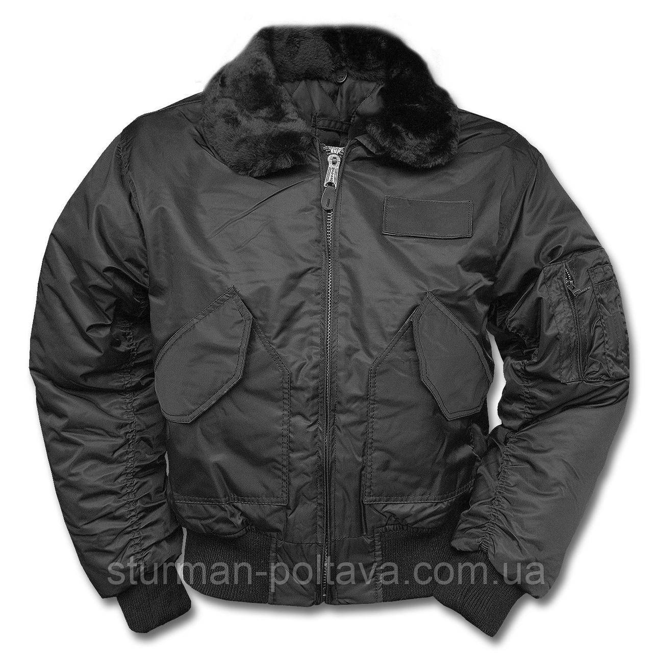 Куртка мужская лётная зимняя бомбер CWU-45- SWAT JACKE B-15 цвет черный ...