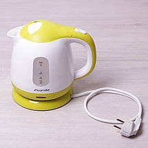 Електрочайник Kamille KM-1719A 1 літр білий з салатовим, фото 4