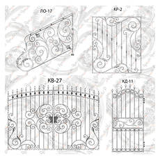 Готові конструкції, ковані огорожі, решітки, навіси і козирки