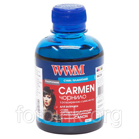 Чорнила WWM CARMEN 200г для Canon Cyan (CU/C), фото 2