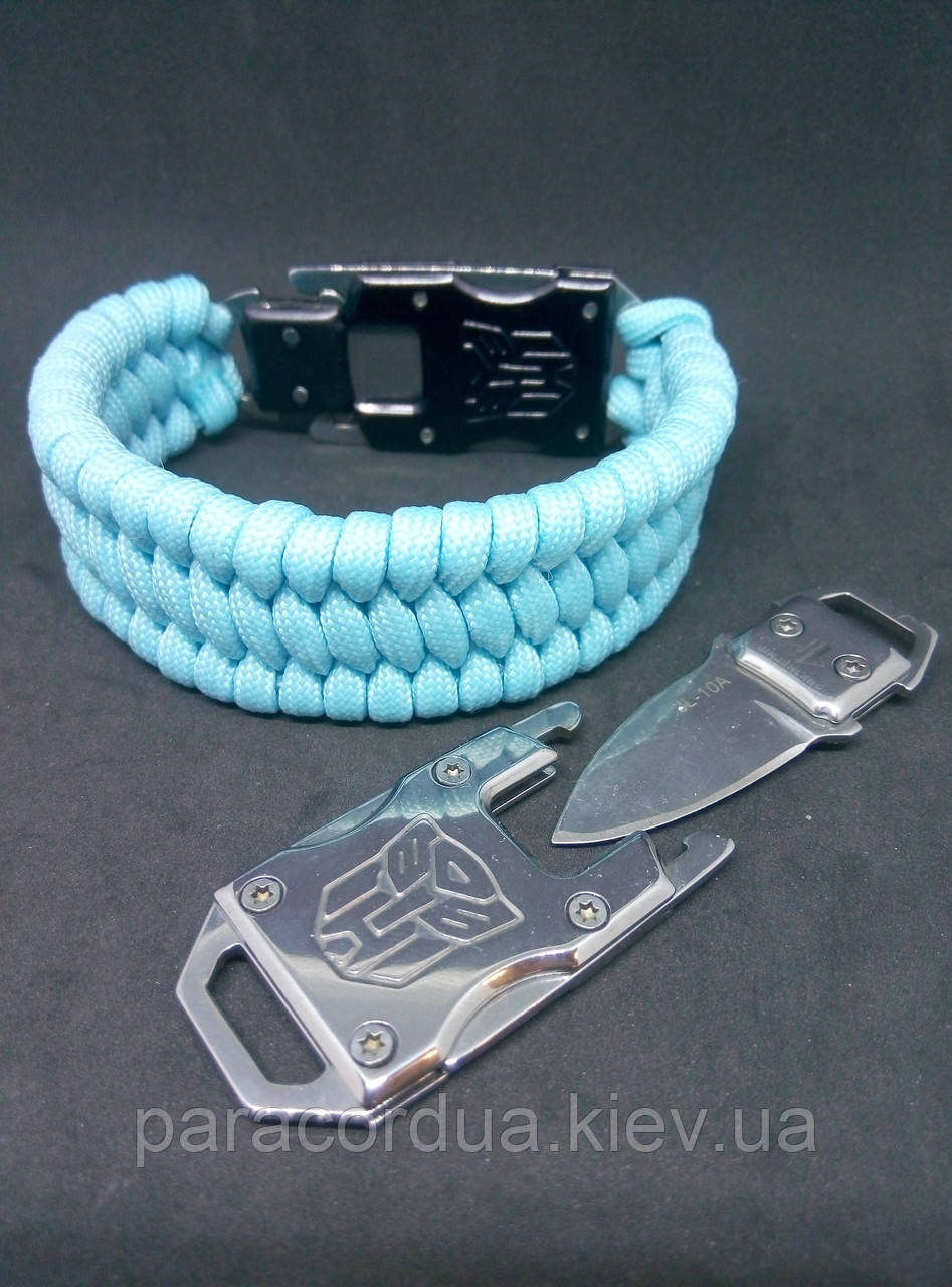 Браслет виживання з паракорда з ножем, "Триболит"