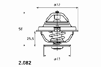 BEHR 208287 Термостат 87 Сс MERCEDES 124/201/BUS 601