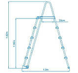 Драбина 28077 Intex для басейну (132 см), фото 5