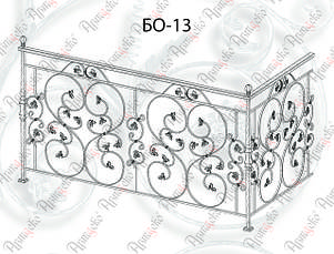 Балконна огорожа кована