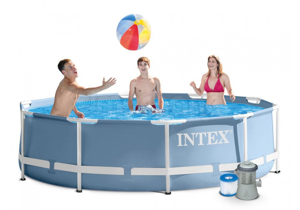 Басейн надувний великий каркасний Prism Frame Pool Intex 28702