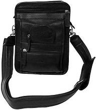 Мужская сумка кожаная Vip Collection черная