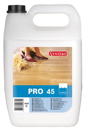Лак для паркету без запаху Synteko Pro 45 (напівглянцевий) 5л, фото 1