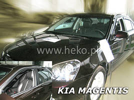 Дефлектори вікон (вітровики) KIA MAGENTIS 4D 2006+ SED (HEKO)