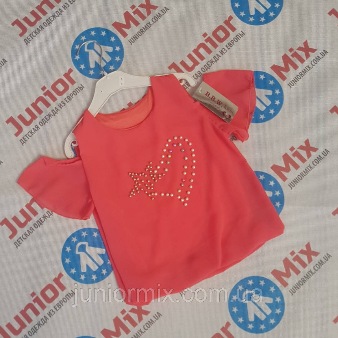 Дитячі літні шифонові блузки для дівчаток гуртом BBW kids