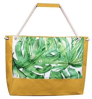 Пляжна сумка Листя пальми жовта