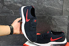 Чоловічі літні кросівки Nike темно сині з білим 44р, фото 3