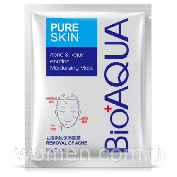 Маска Bioaqua Pure Skin Acne Rejuvenation Moisturising Mask