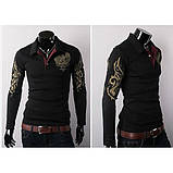 Чоловічий пуловер з принтом Орел, фото 4