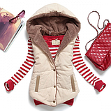 Жіноча жилетка з капюшоном, фото 4