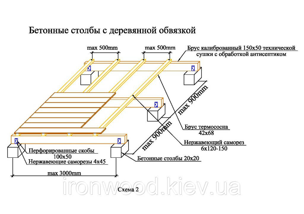 Монтаж террасной доски - фото 8 - id-p621053031