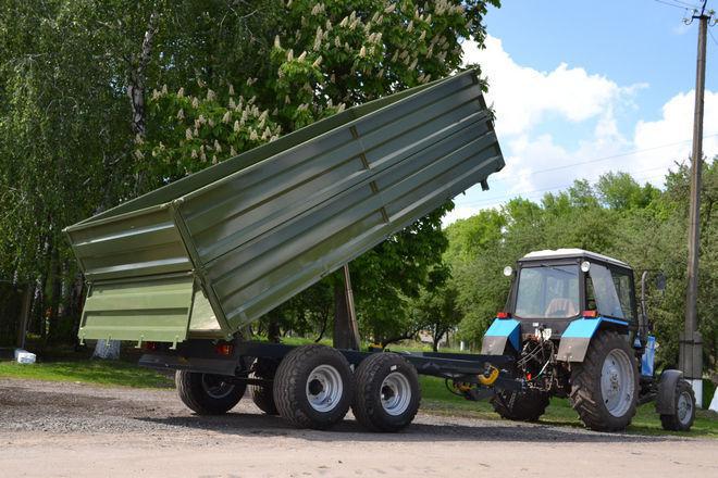Тракторний самоскидний причіп ТСП-39 Завод Кобзаренка, фото 1