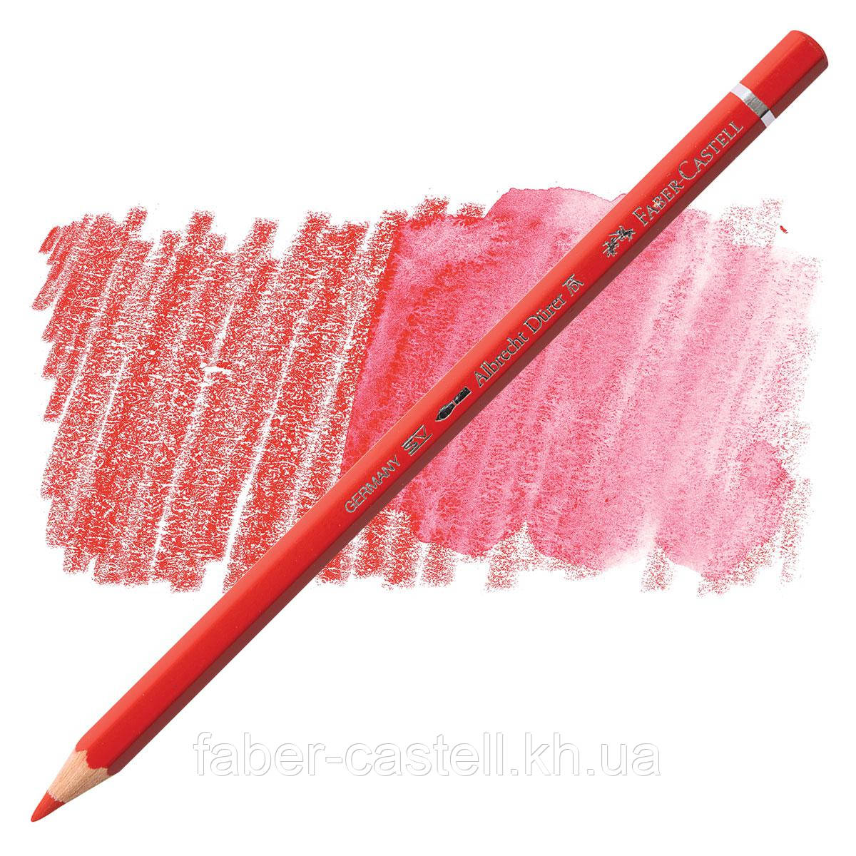 Олівець акварельний кольоровий Faber-Castell Albrecht Dürer колір пурпурний червоний (Scarlet Red) № 118, 117618