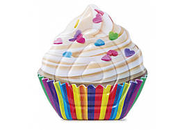 Надувний Плотик "Кекс" 142x135см (Cupcake) Intex 58770