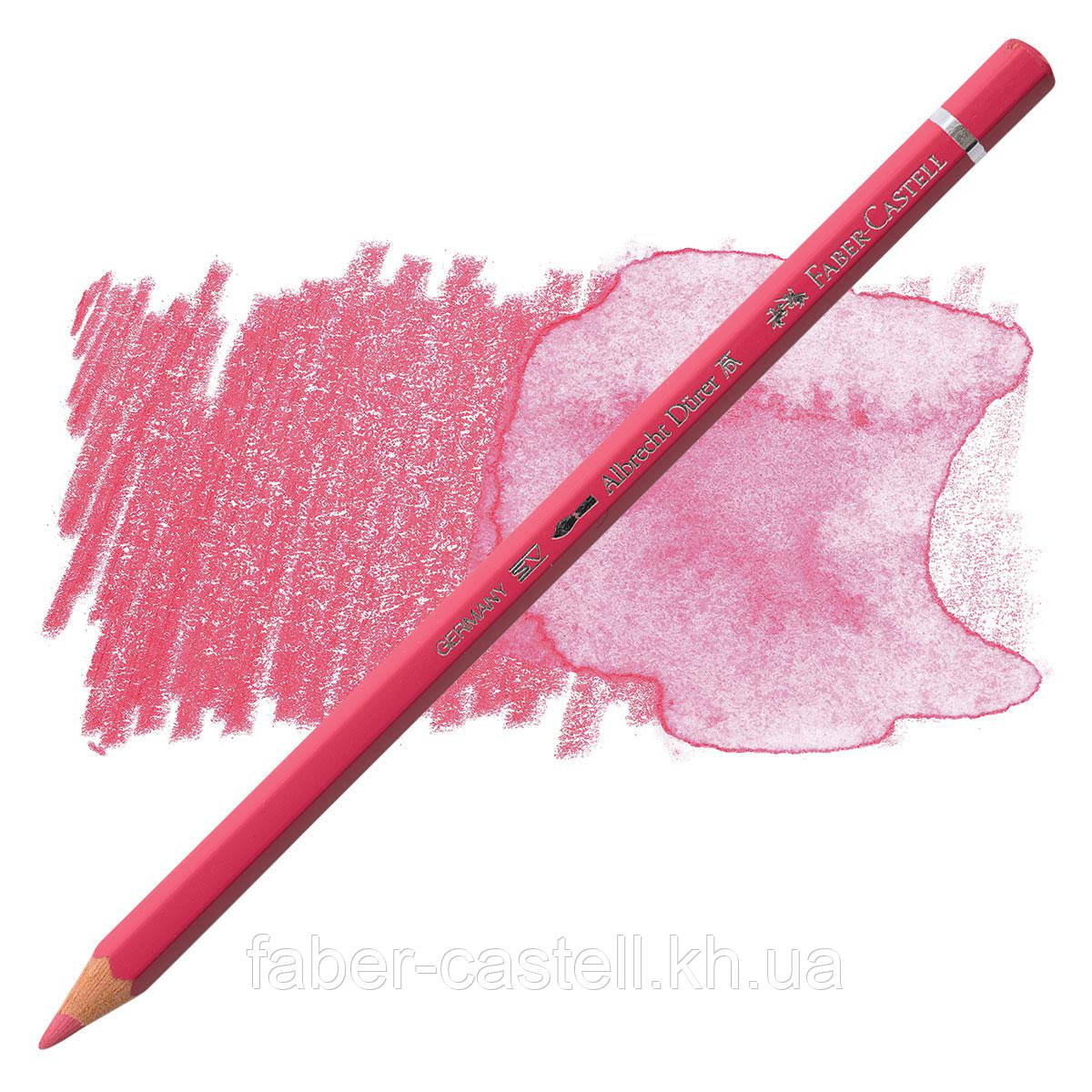 Олівець акварельний кольоровий Faber-Castell A. Dürer блідо-рожевий карміновий ( Rose Carmine ) № 124, 117624