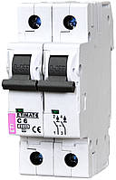 ETI Автоматичний вимикач ETIMAT 6 2p C 6А (6 кА)