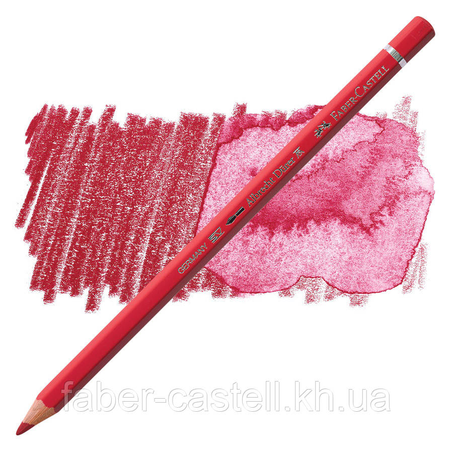 Олівець акварельний кольоровий Faber-Castell A. Dürer перманентний кармін (Permanent Carmin) № 126, 117626