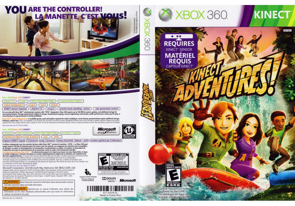 Гра для ігрової консолі Xbox 360, [Kinect] Kinect Adventures (LT 3.0, LT 2.0)