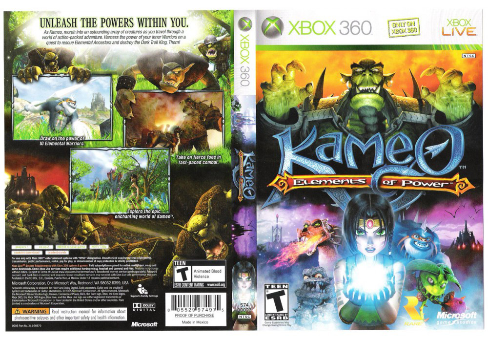 Гра для ігрової консолі Xbox 360, Kameo: Elements of Power (ліцензія)