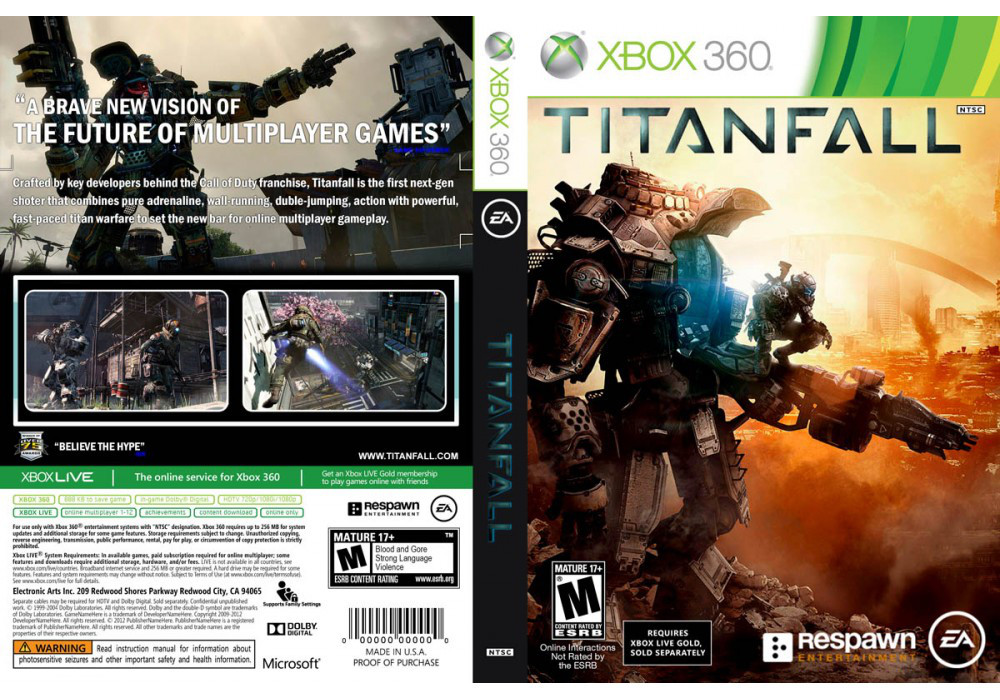 Titanfall (російський звук і текст, тільки для Xbox Live + знижка на Gold підписку, LT 3.0, LT 2.0)