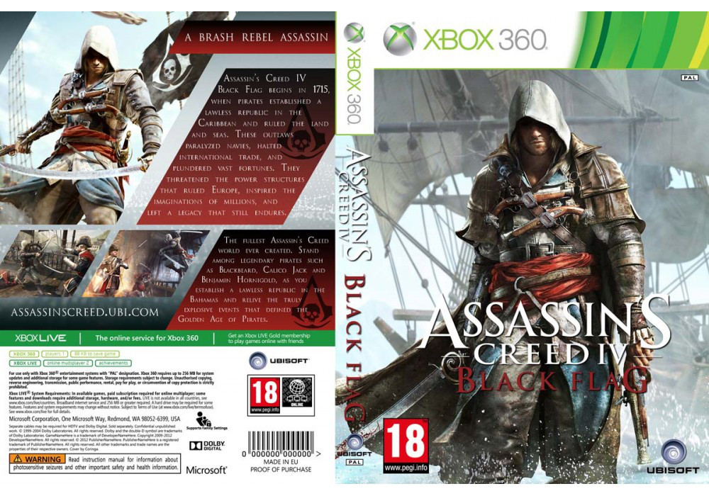Assassin's Creed IV: Black Flag (2 диска, +мультиплеер) (російський текст і звук)