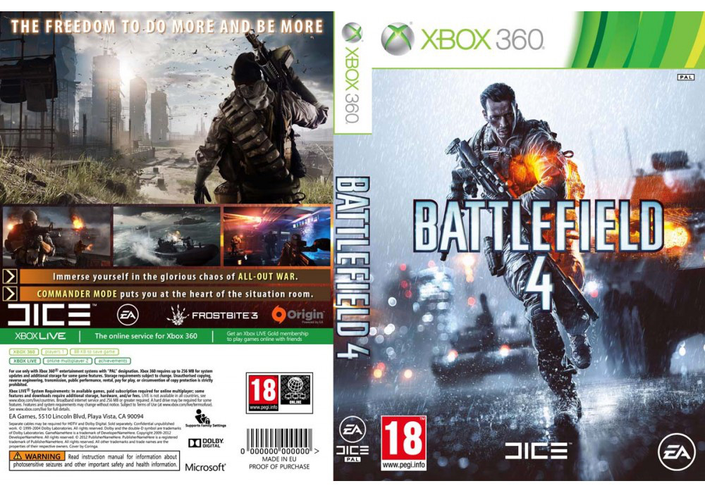 Battlefield 4 (російський текст і звук, 2 диски, LT 3.0, LT 2.0)