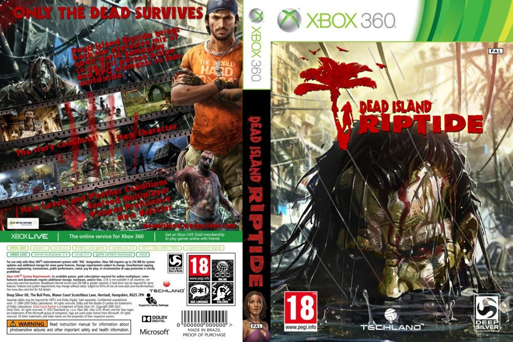 Гра для ігрової консолі Xbox 360, Dead Island: Riptide (LT 3.0, LT 2.0)