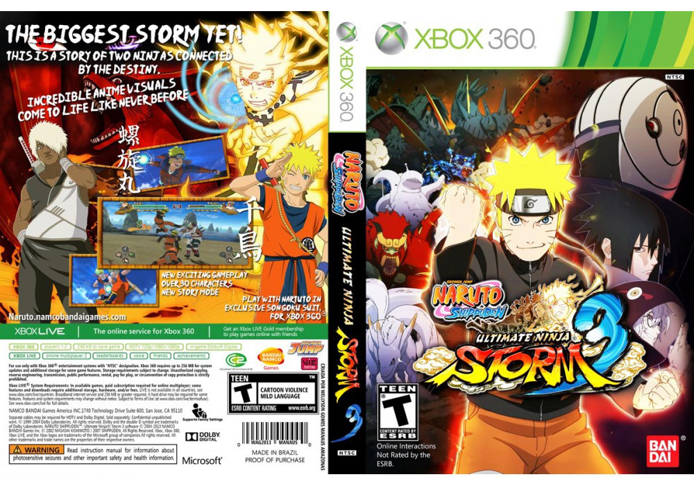 Naruto Shippuden: Ultimate Ninja Storm 3 (русский текст, LT 3.0, LT 2.0)