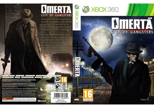 Гра для ігрової консолі Xbox 360, Omerta: City of Gangsters (LT 3.0, LT 2.0), фото 1