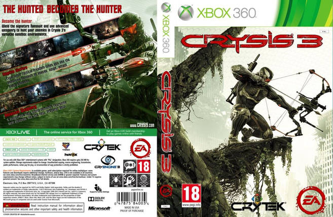 Гра для ігрової консолі Xbox 360, Crysis 3 (LT 3.0, LT 2.0), фото 1