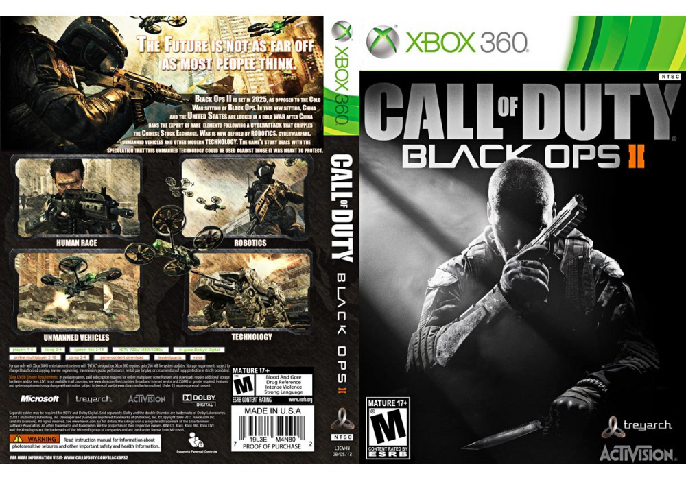 Гра для ігрової консолі Xbox 360, Call of Duty: Black Ops 2 (LT 3.0, LT 2.0)