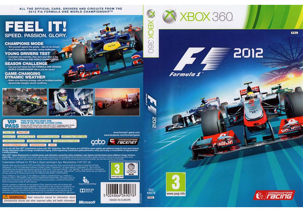 F1 2012 (російський звук і текст, LT 3.0, LT 2.0), фото 1
