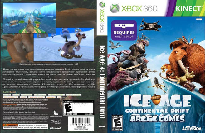 Гра для ігрової консолі Xbox 360, Ice Age 4: Continental Drift Arctic (Kinect, LT 3.0, LT 2.0), фото 1