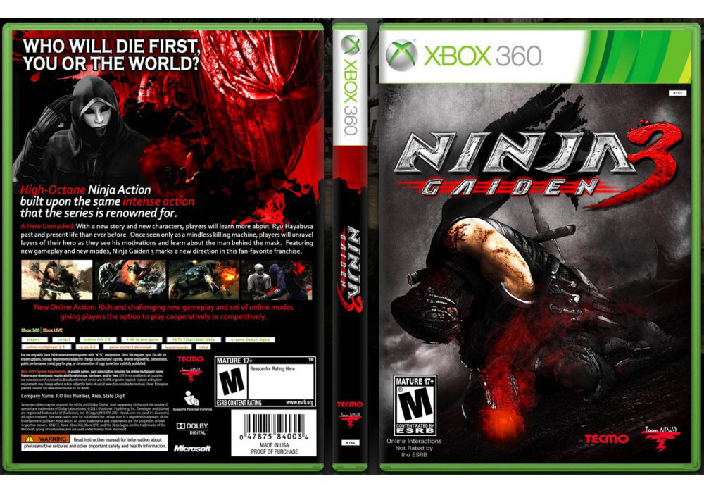 Ninja Gaiden 3 (росська версія, LT 3.0, LT 2.0)