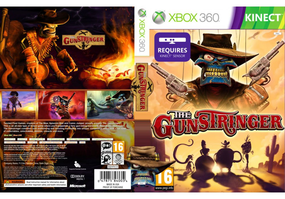 Гра для ігрової консолі Xbox 360, [Kinect] The Gunstringer (LT 3.0, LT 2.0) - фото 1 - id-p701875664