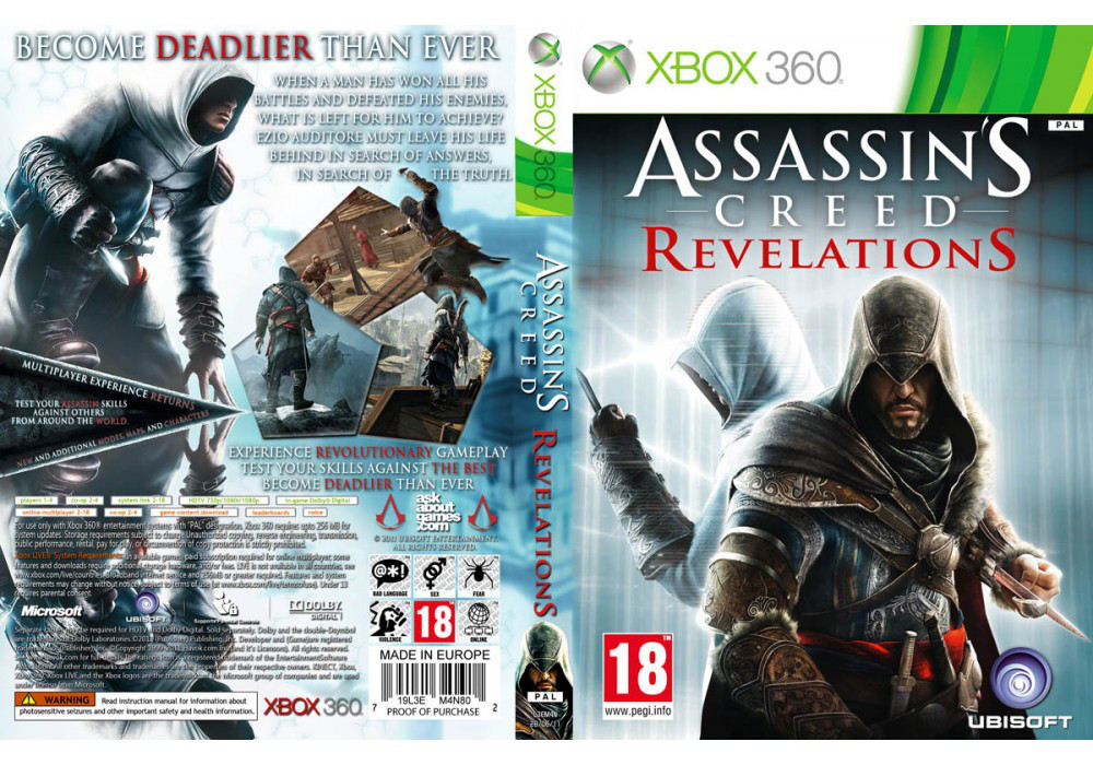 Гра для ігрової консолі Xbox 360, Assassin's Creed: Revelations (LT 3.0, LT 2.0)
