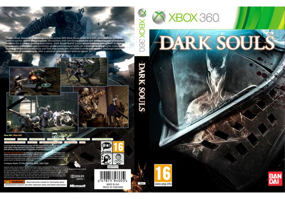 Гра для ігрової консолі Xbox 360, Dark Souls (LT 3.0, LT 2.0)