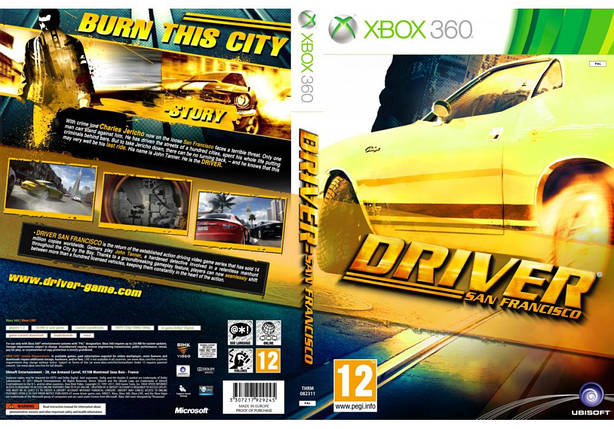 Гра для ігрової консолі Xbox 360, Driver: San Francisco (LT 3.0, LT 2.0), фото 1