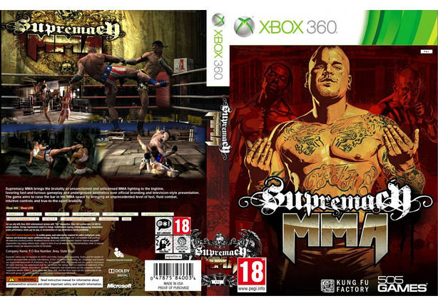 Гра для ігрової консолі Xbox 360, Supremacy MMA (LT 3.0, LT 2.0), фото 1