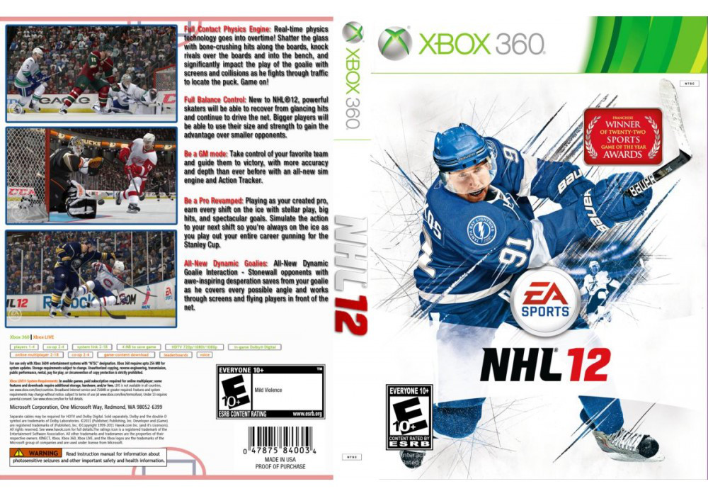 NHL 12 (російський текст, LT 3.0, LT 2.0)