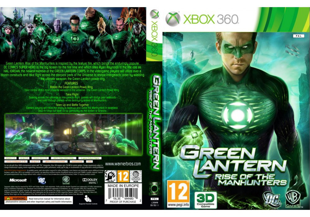 Гра для ігрової консолі Xbox 360, Green Lantern: Rise of the Manhunters (LT 3.0, LT 2.0)