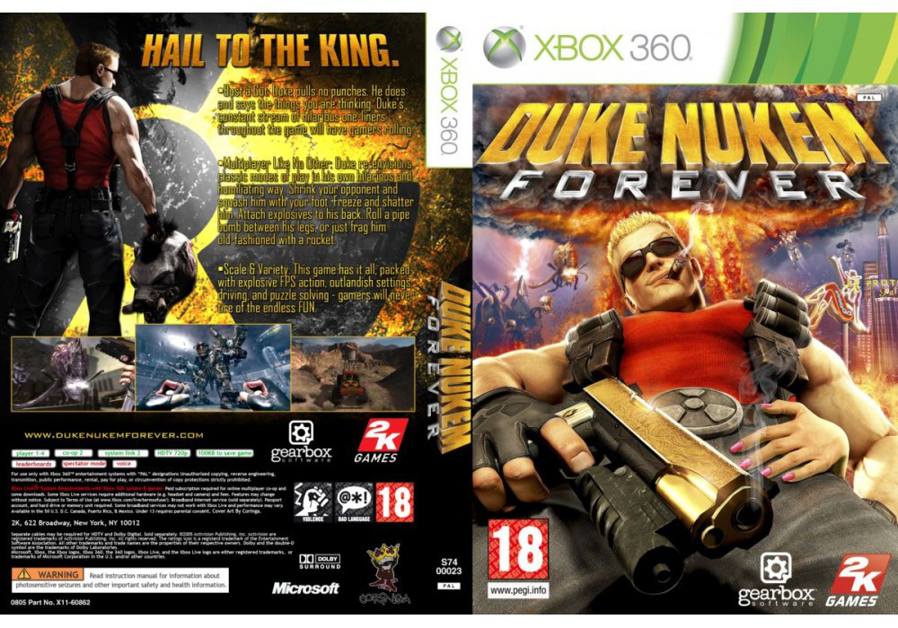 Гра для ігрової консолі Xbox 360, Duke Nukem Forever (LT 3.0, LT 2.0)
