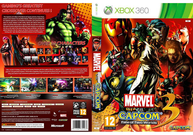 Гра для ігрової консолі Xbox 360, Marvel Vs. Capcom 3: Fate of Two Worlds (LT 3.0, LT 2.0), фото 1