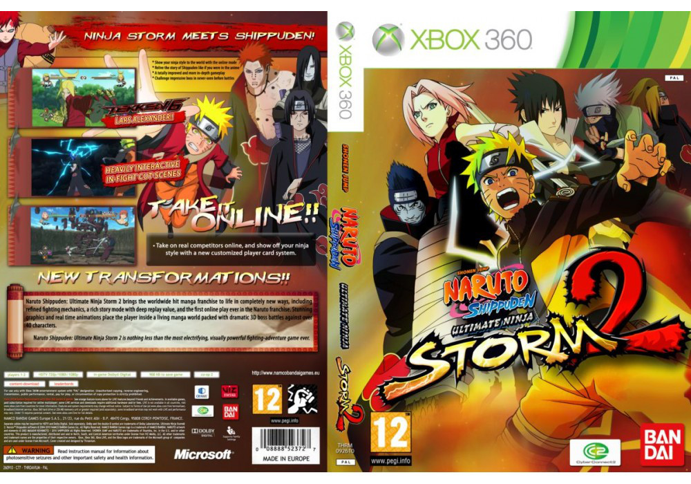 Гра для ігрової консолі Xbox 360, Naruto Shippuden: Ultimate Ninja Storm 2 (LT 3.0, LT 2.0)