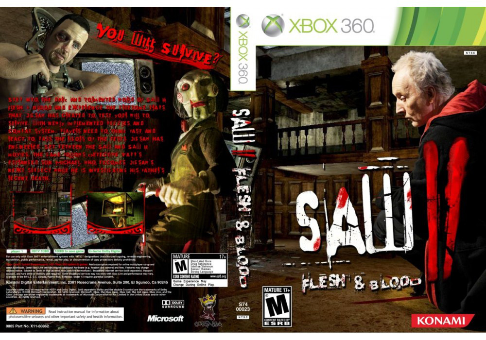 Гра для ігрової консолі Xbox 360, Saw II: Flesh & Blood (LT 3.0, LT 2.0) - фото 1 - id-p701875787