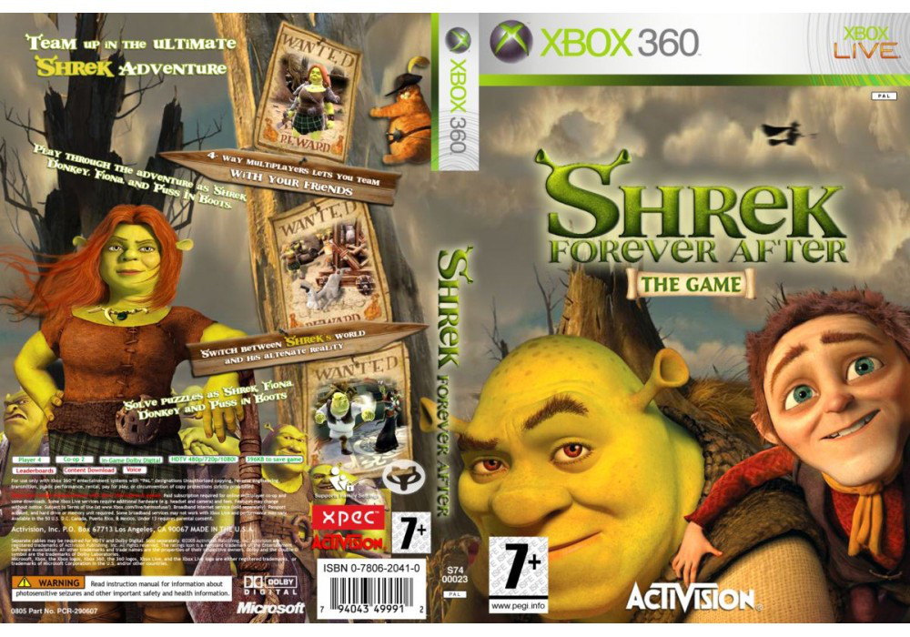Гра для ігрової консолі Xbox 360, Shrek Forever After (LT 3.0, LT 2.0) - фото 1 - id-p701875828
